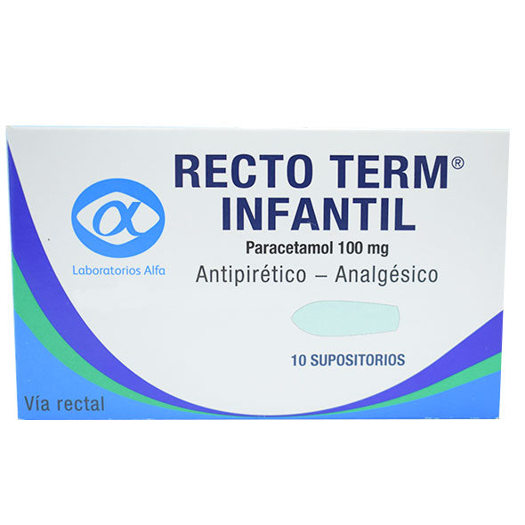 Recto Term Infantil Paracetamol 100Mg X Supositorio— Farmacorp