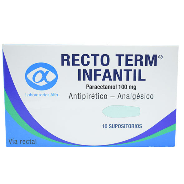 Recto Term Infantil Paracetamol 100Mg X Supositorio
