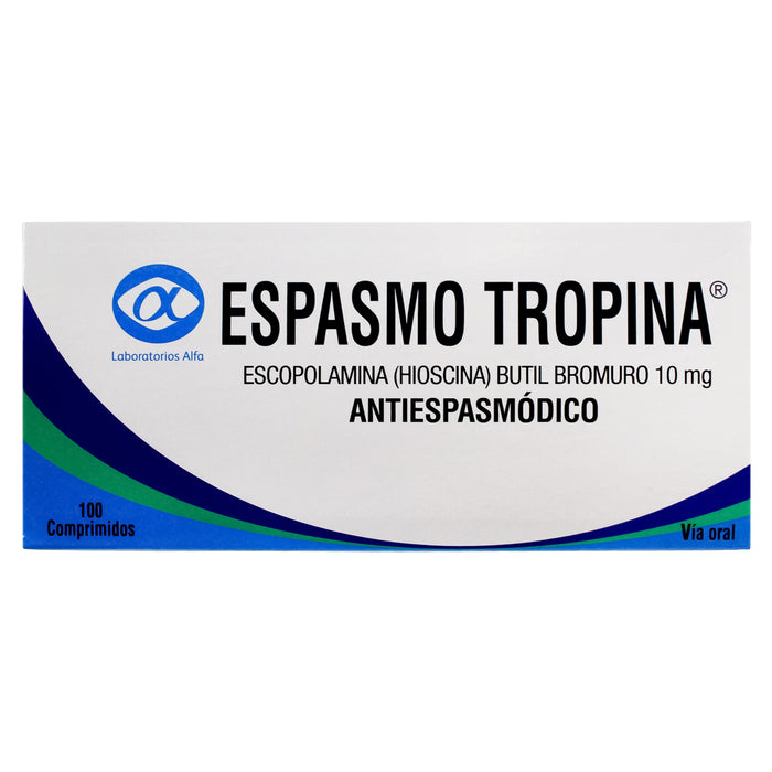 Espasmo Tropina Hioscina Butilbromuro 10Mg X Tableta