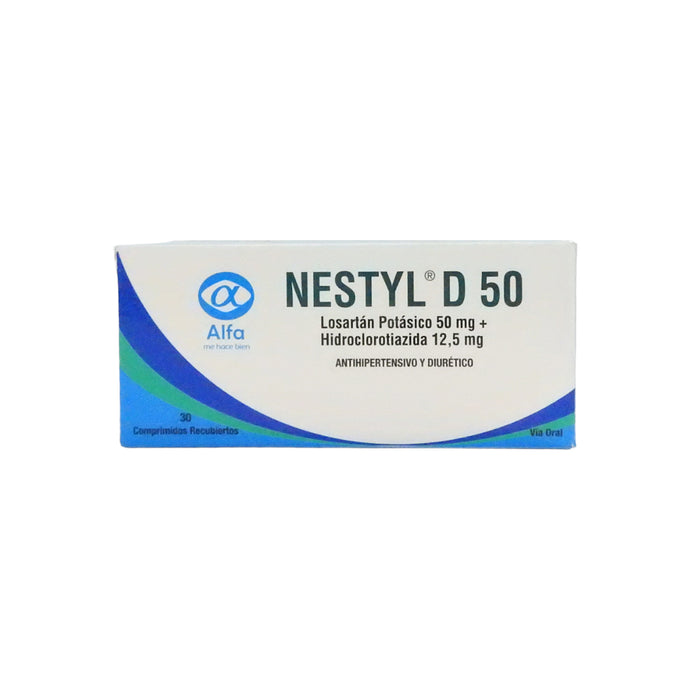 Nestyl D 50 Losartan Hidrocloriotazida X Comprimido