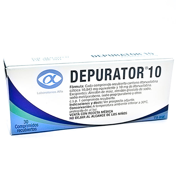 Depurator Atorvastatina 10Mg X Tableta