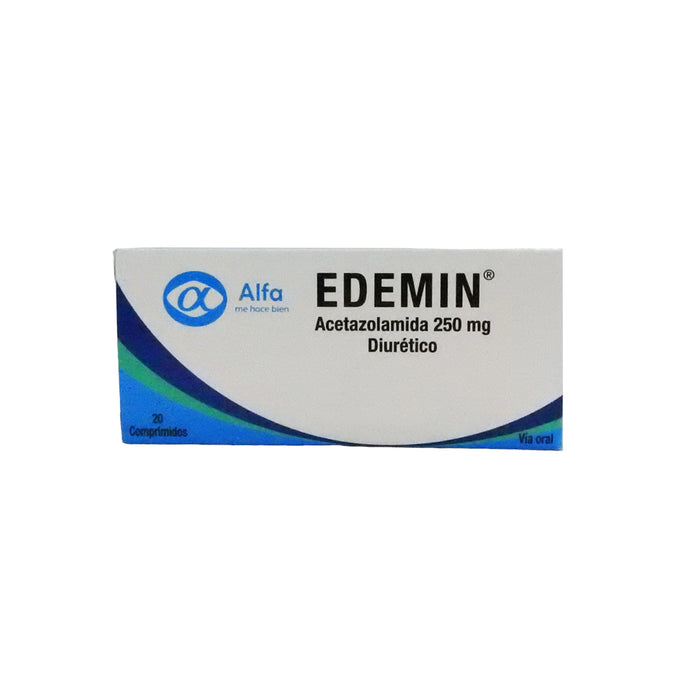 Acetazolamida Edemin 250Mg X Tableta