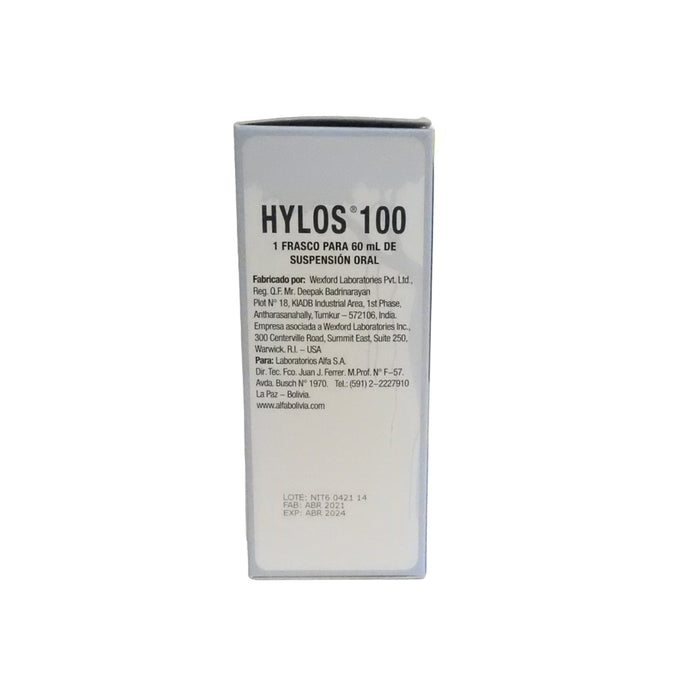 Hylos 100Mg 5Ml Suspension Nitazoxanida X 60Ml