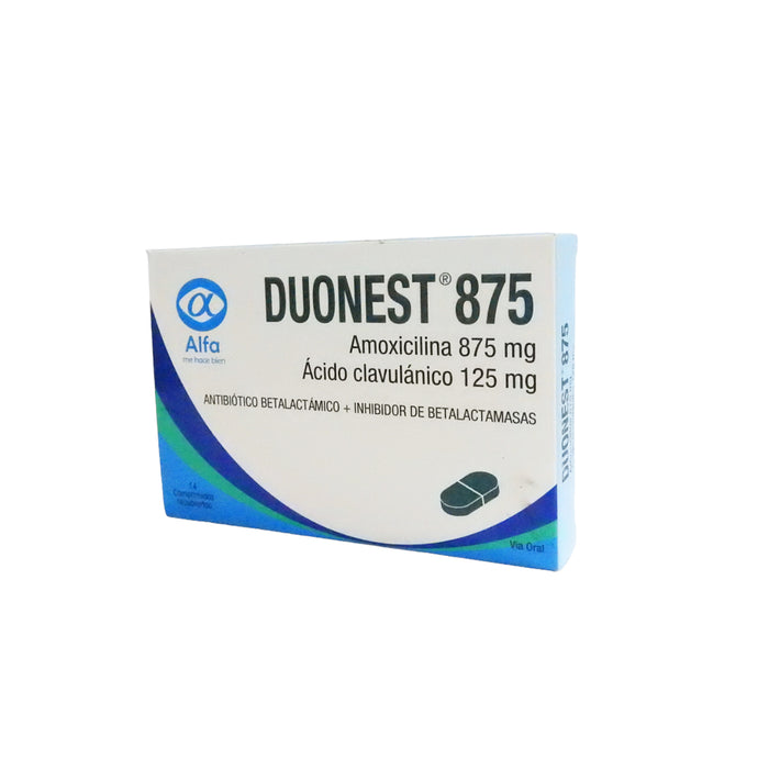 Duonest 875 Amoxicilina Ac Clavulanico X Comprimido