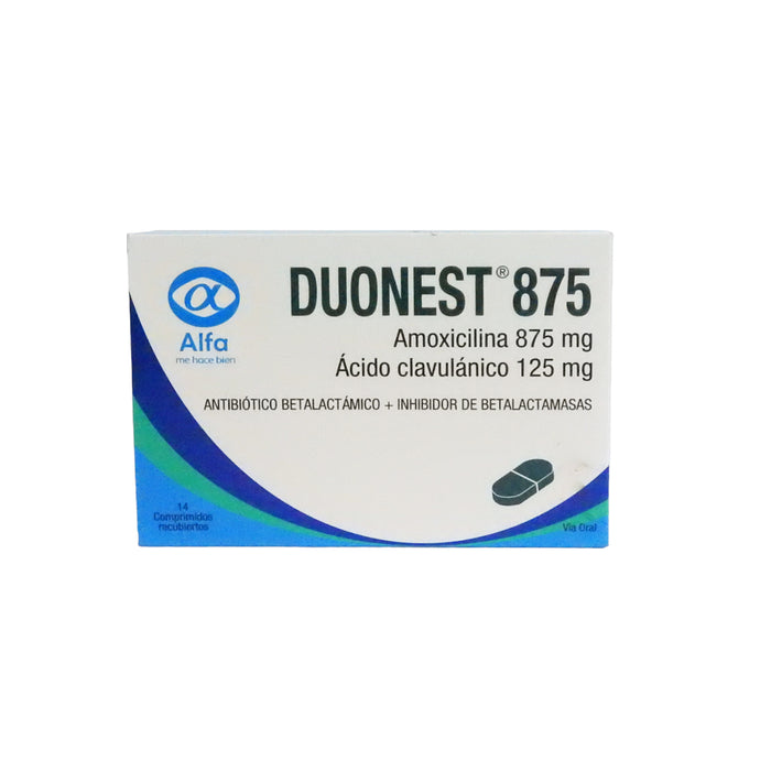 Duonest 875 Amoxicilina Ac Clavulanico X Comprimido