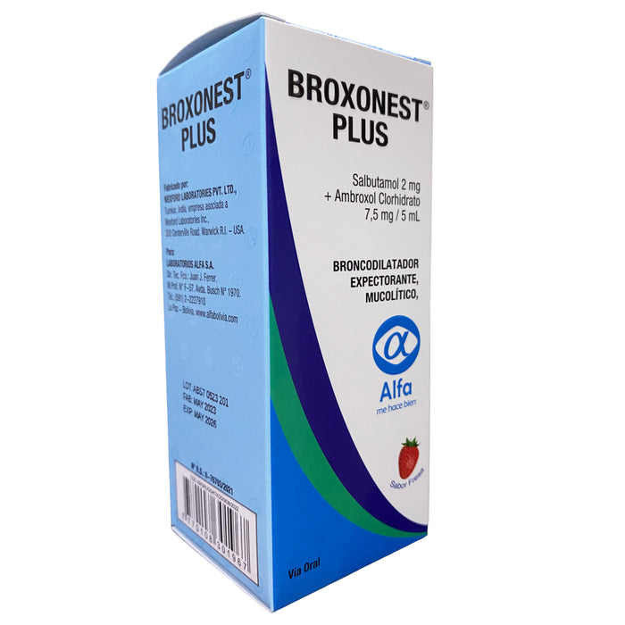 Broxonest Plus Jarabe X 120Ml Salbutamol Ambroxol