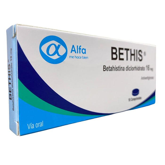 Bethis 16Mg Betahistina X Comprimido