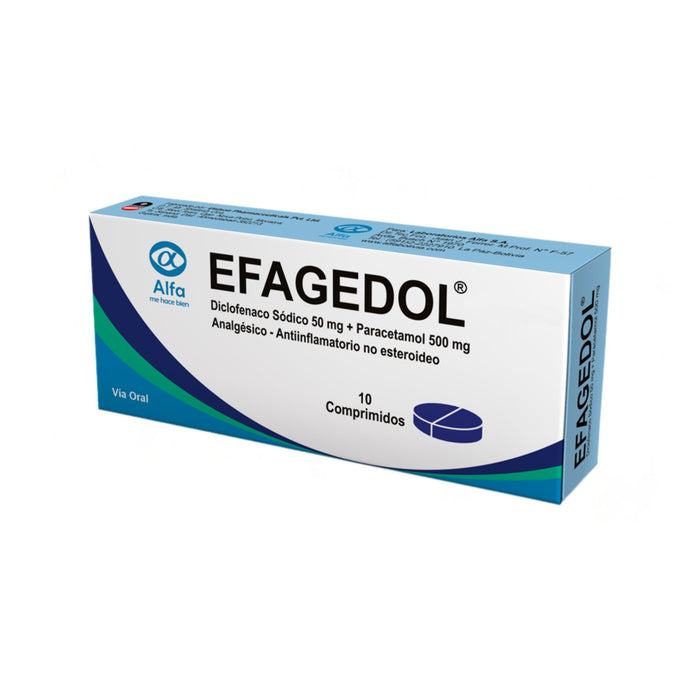 Efagedol Diclofenaco/Paracetamol X Comprimidos