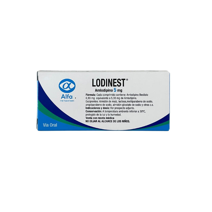 Lodinest Amlodipino 5Mg X Comprimido