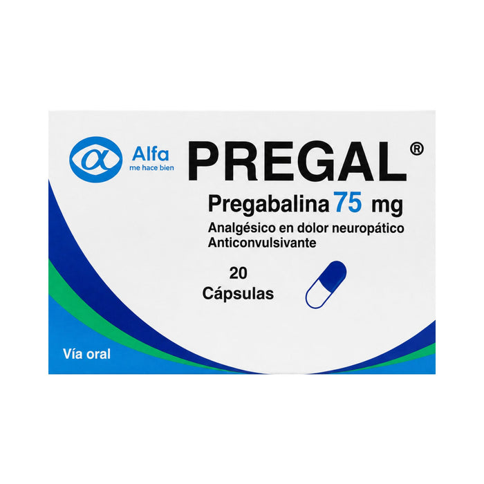 Pregal Pregabalina 75Mg X Cápsula