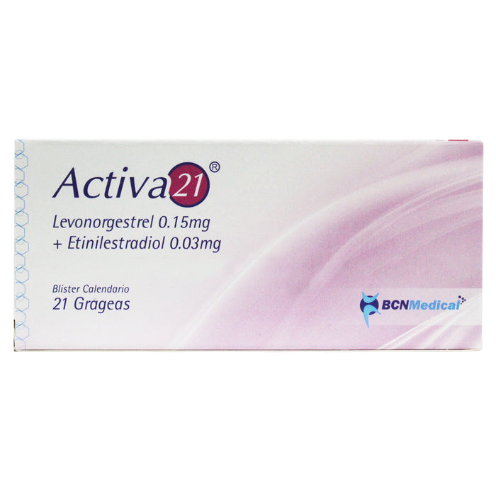 Activa Levonorgestrel 0.15Mg Y Etinil Estradiol 0.03Mg X 21 Grageas
