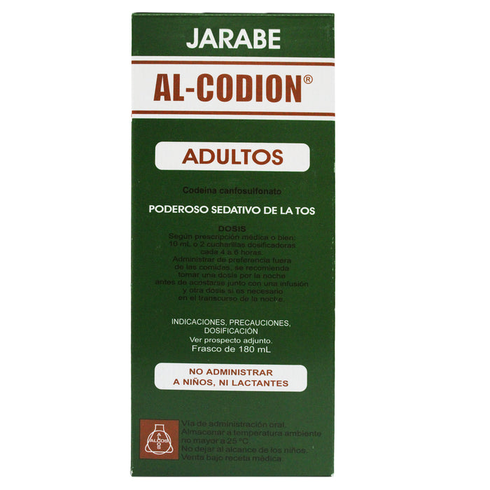 Al Codion Adultos 5.13Mg 5Ml Jbe X 180Ml Codeina