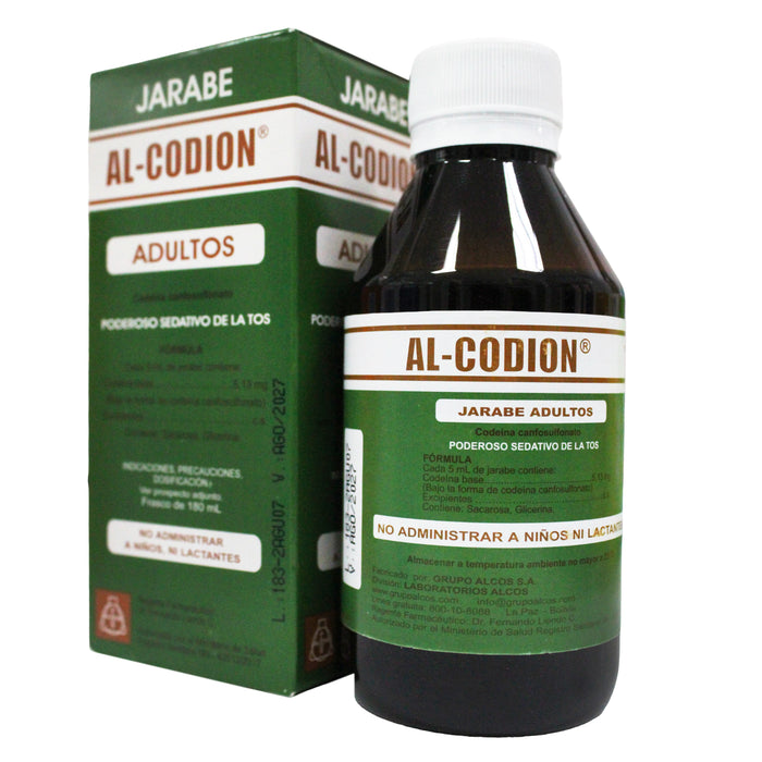 Al Codion Adultos 5.13Mg 5Ml Jbe X 180Ml Codeina