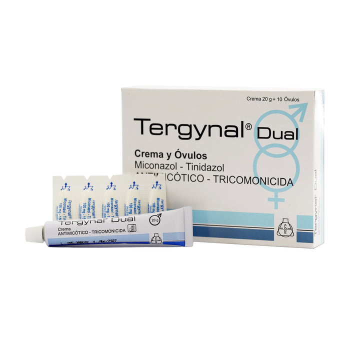 Tergynal Dual Micona Tinidaz Crema 20Mg Ovulos X 10 Unidades