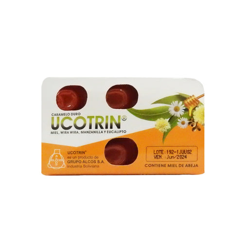 Ucotrin Pastillas Miel Wira Wira Manzanilla Eucalipto X 8 Past...