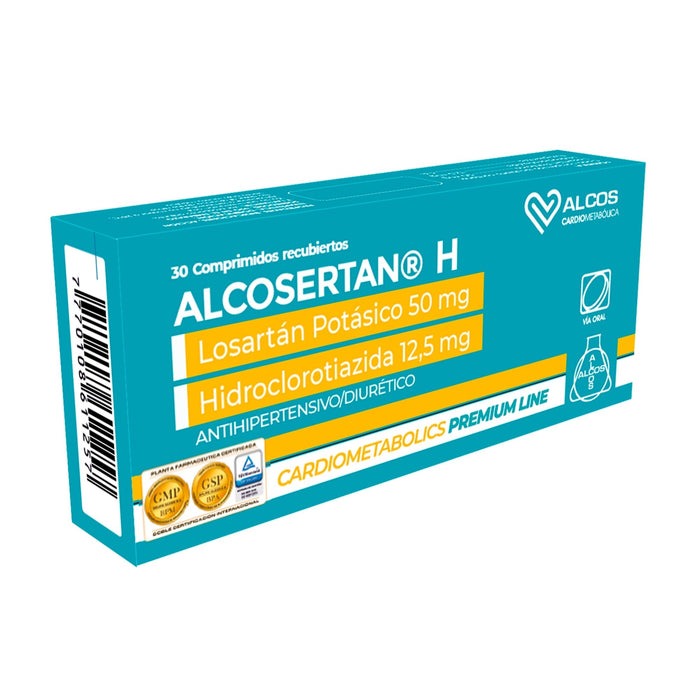 Alcosertan H Losartan 50 Mg Hidroclorotiazida 12.5 Mg X Comprimido