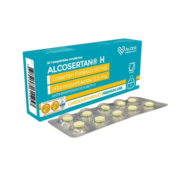Alcosertan H Losartan 50 Mg Hidroclorotiazida 12.5 Mg X Comprimido