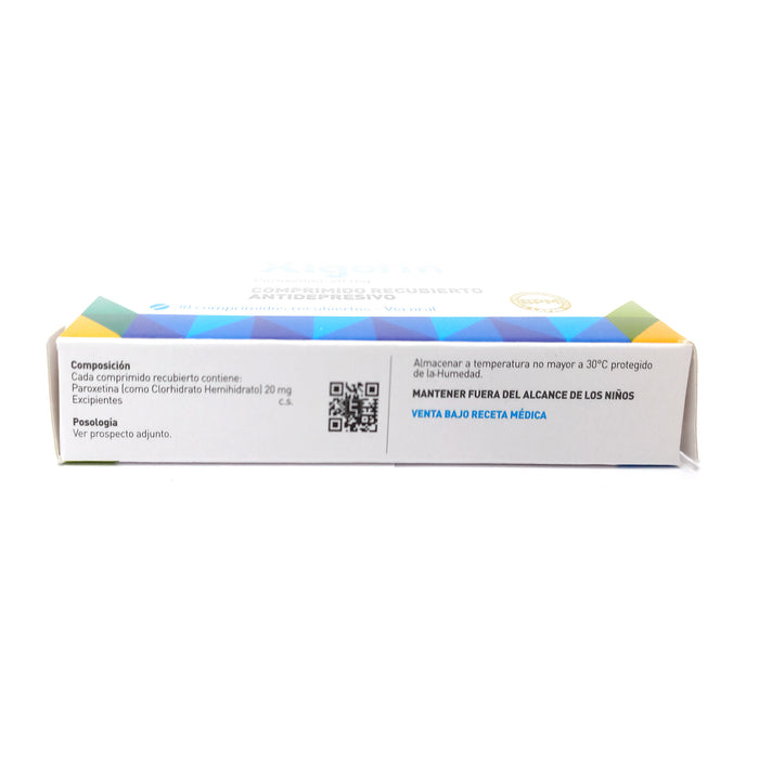 Xigotin 20Mg Paroxetina X Comprimido