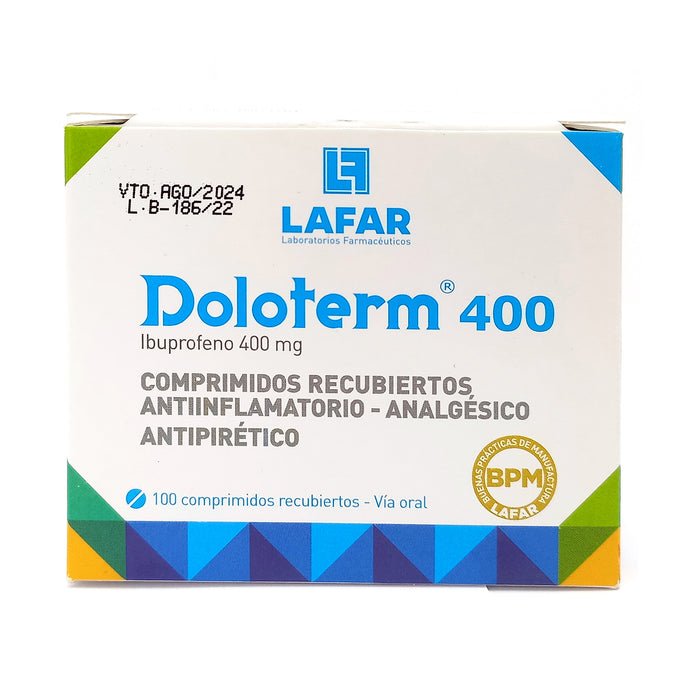 Doloterm 400Mg X 100 Comp Ibuprofeno