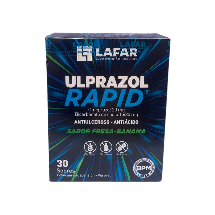 Ulprazol Rapid Omeprazol/Bicarbonato X 30 Sobres