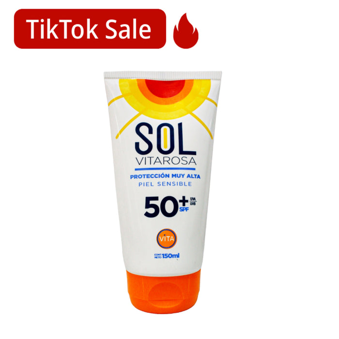 Sol Vitarosa Protector Solar Piel Sensible Spf50 X 150Ml