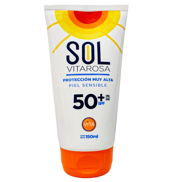 Sol Vitarosa Protector Solar Piel Sensible Spf50 X 150Ml