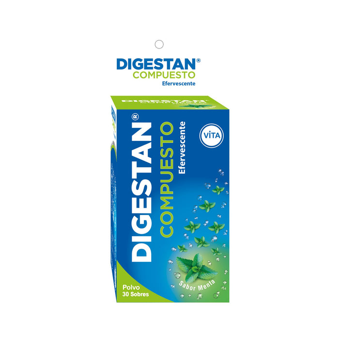 Digestan Compuesto Efervescente Sabor Menta Caja X 30 Sobres
