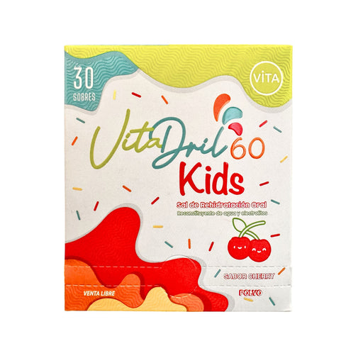 Vitadril 60 Kids Sal De Rehidratación Cherry X Sobre