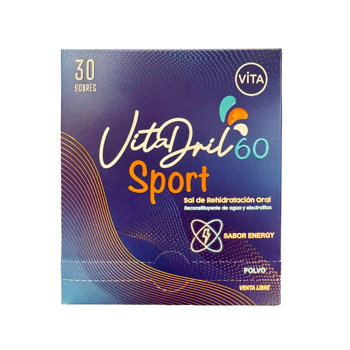 Vitadril 60 Sport Sal De Rehidratación Energy X Sobre