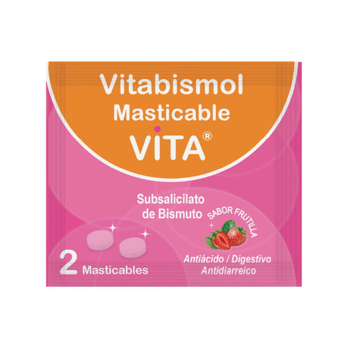Vitabismol 262.5Mg X 50 Sobres/2 Tab Mast Bismuto