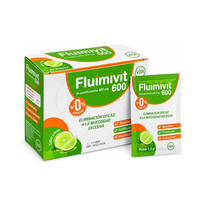 Fluimivit 600Mg Acetilcisteina X Sobre