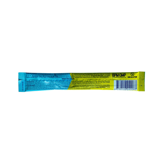 Max Energy Vitaminas Minerales Efervescente Mandarina X Sobre