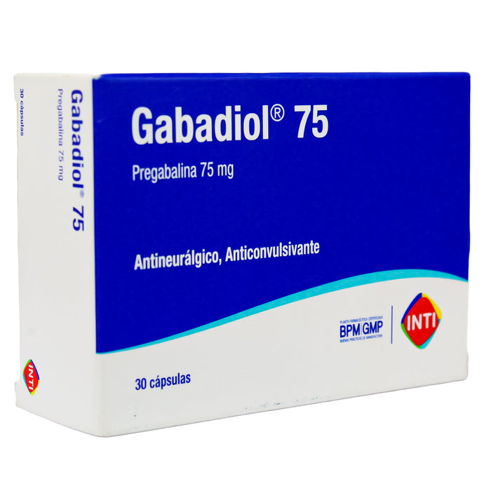 Gabadiol 75Mg Pregabalina X Capsula