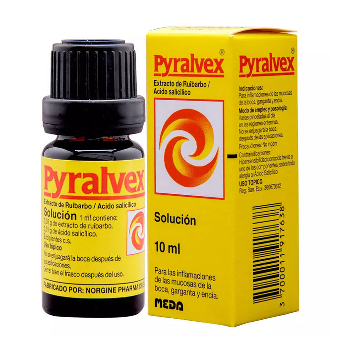 Pyralvex Solución Tópica Ruibarbo Acido Salicílico X 10Ml