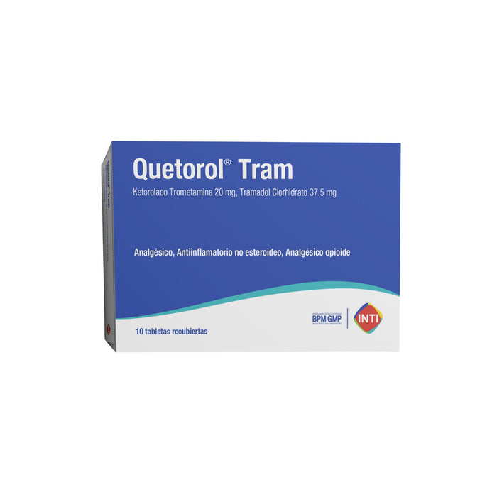Quetorol Tram Ketorolaco Tramadol X Tableta Recubierta