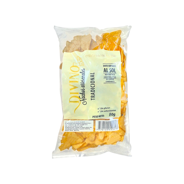 Nachos Artesanal Divino Tradicional X 80G