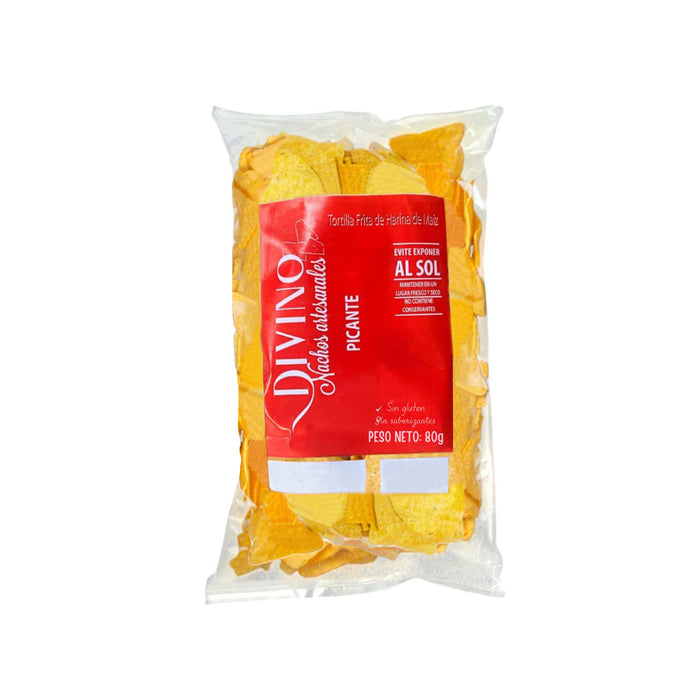 Nachos Artesanal Divino Picante X 80G