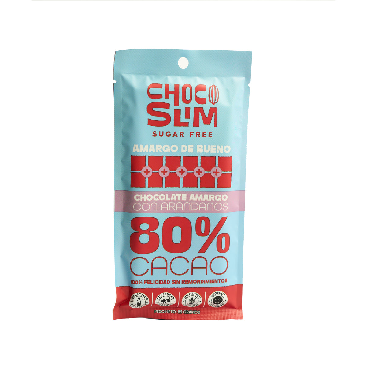 Chocolate Choco Slim Barra Amargo Con Arándanos X 85G— Farmacorp