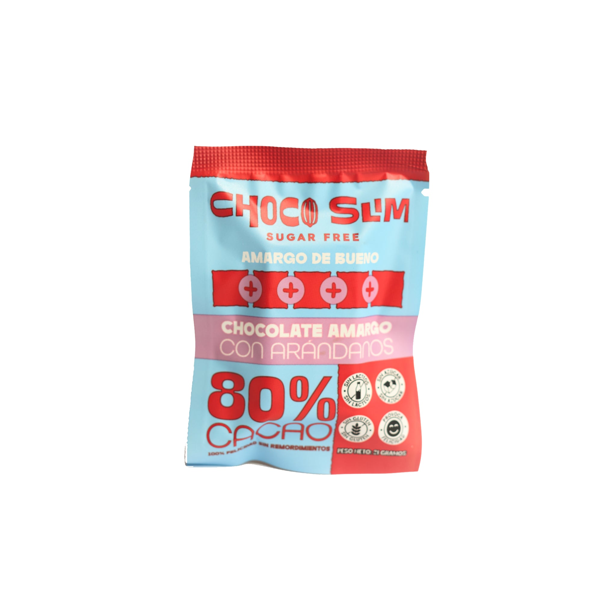 Chocolate Choco Slim Barra Amargo Con Arándanos X 21G— Farmacorp