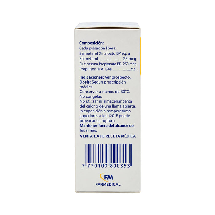 Aeromix 250 Inhalador Oral X 120 Dosis