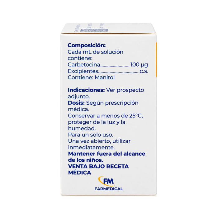 Cartocin 100Mcg/Ml Carbetocina Im-Iv Caja X 4 Ampolas