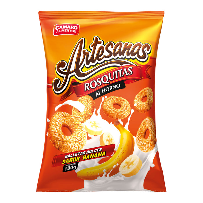 Rosquitas Artesanas Sabor A Banana X 180G