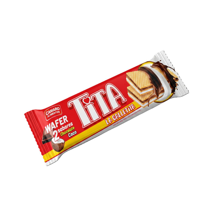 Galleta Wafer Tita Rellena Chocolate Coco X 110G