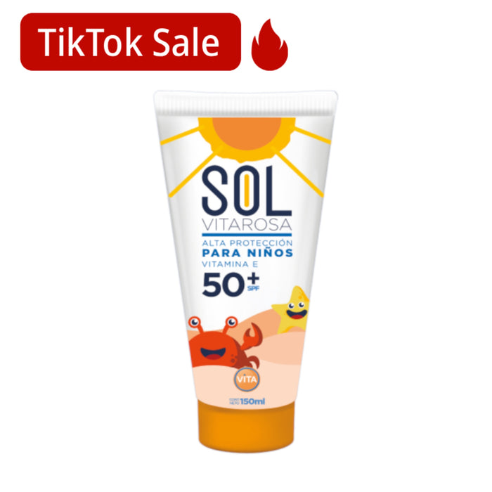Sol Vitarosa Prot Solar Ninos Spf 50+ Tbo X 150Ml