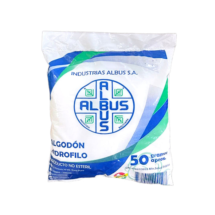 Algodón Albus Hidrófilo X 50G