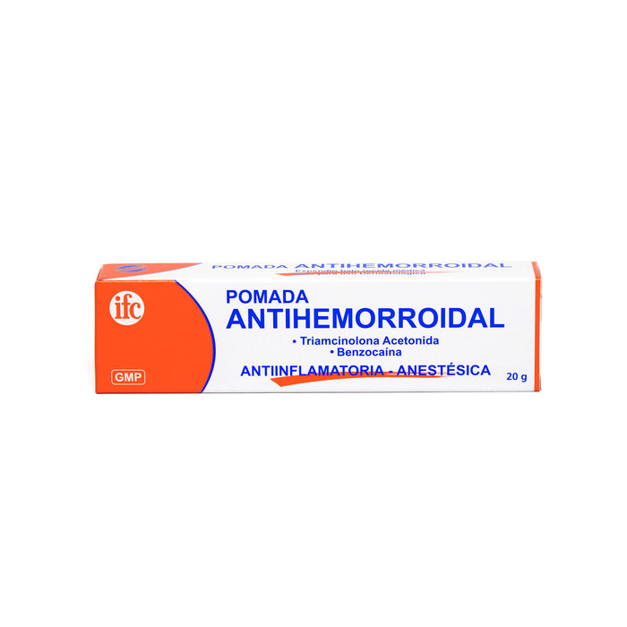 Pomada Antihemorroidal Benzocaina 0.02 Y Triamcinolona Acetonida 0.001 X 20Gr