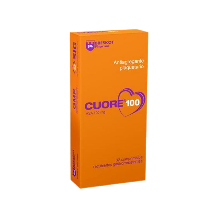 Cuore 100Mg Acido Acetil Salicílico X Comprimido