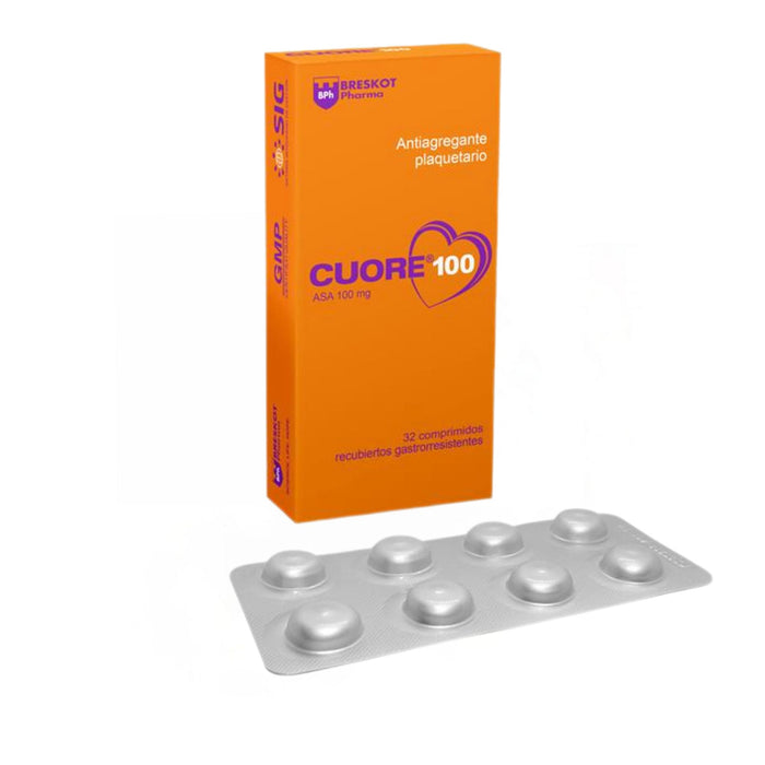 Cuore 100Mg Acido Acetil Salicílico X Comprimido