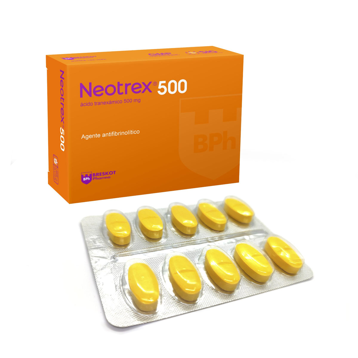 Neotrax Drop Neotrex Acido Tranexámico 500Mg X Comprimido— Farmacorp
