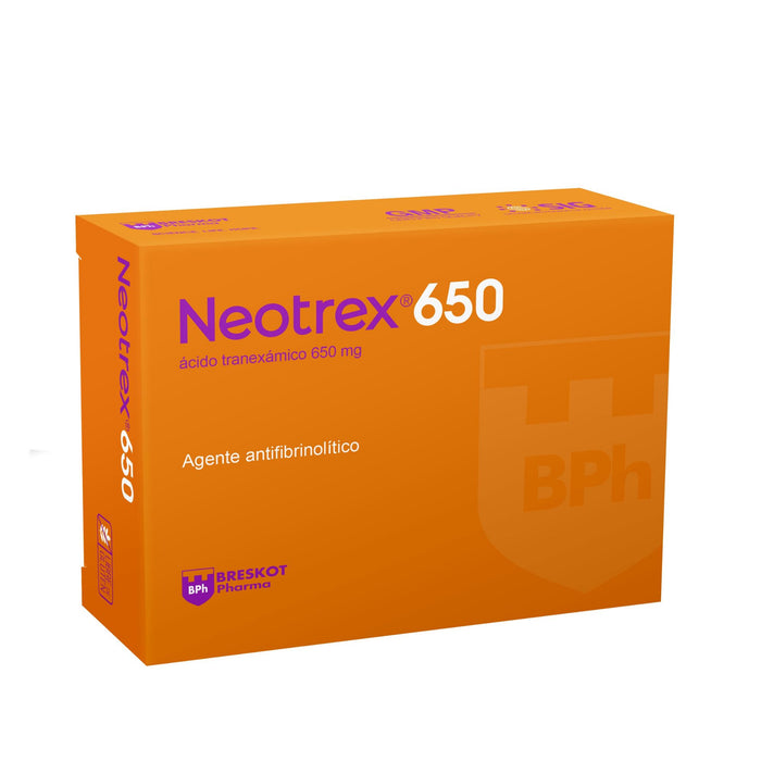 Neotrex Acido Tranexámico 650Mg X Comprimido